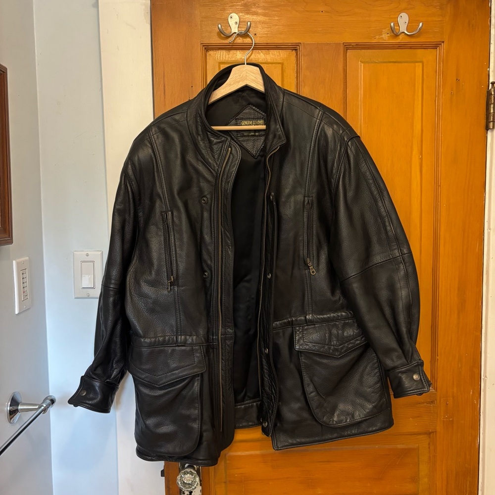 Vintage Black Leather Jacket